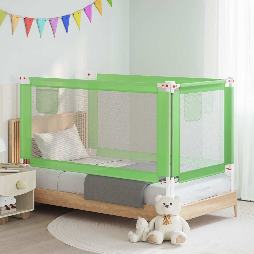 Vidaxl bedhekje peuter 160x25 cm stof groen