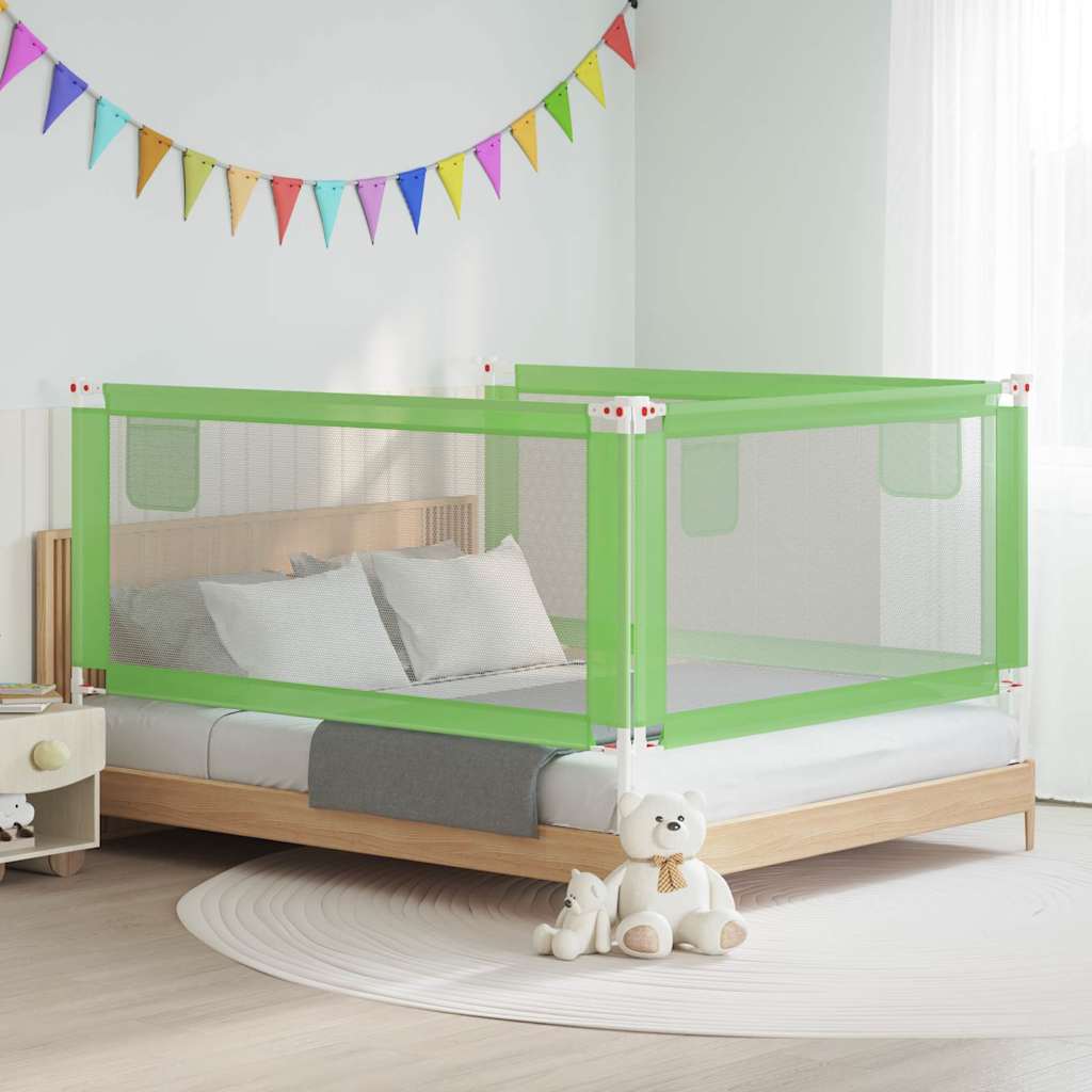Vidaxl Bedhek Toddler 180x25 cm de tela verde