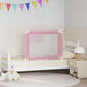 Vidaxl bedhekje peuter 90x25 cm stof roze