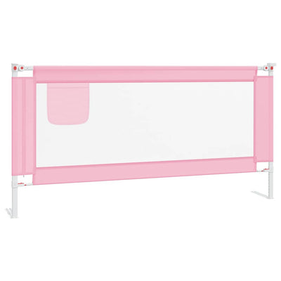 Vidaxl bedhekje peuter 180x25 cm stof roze
