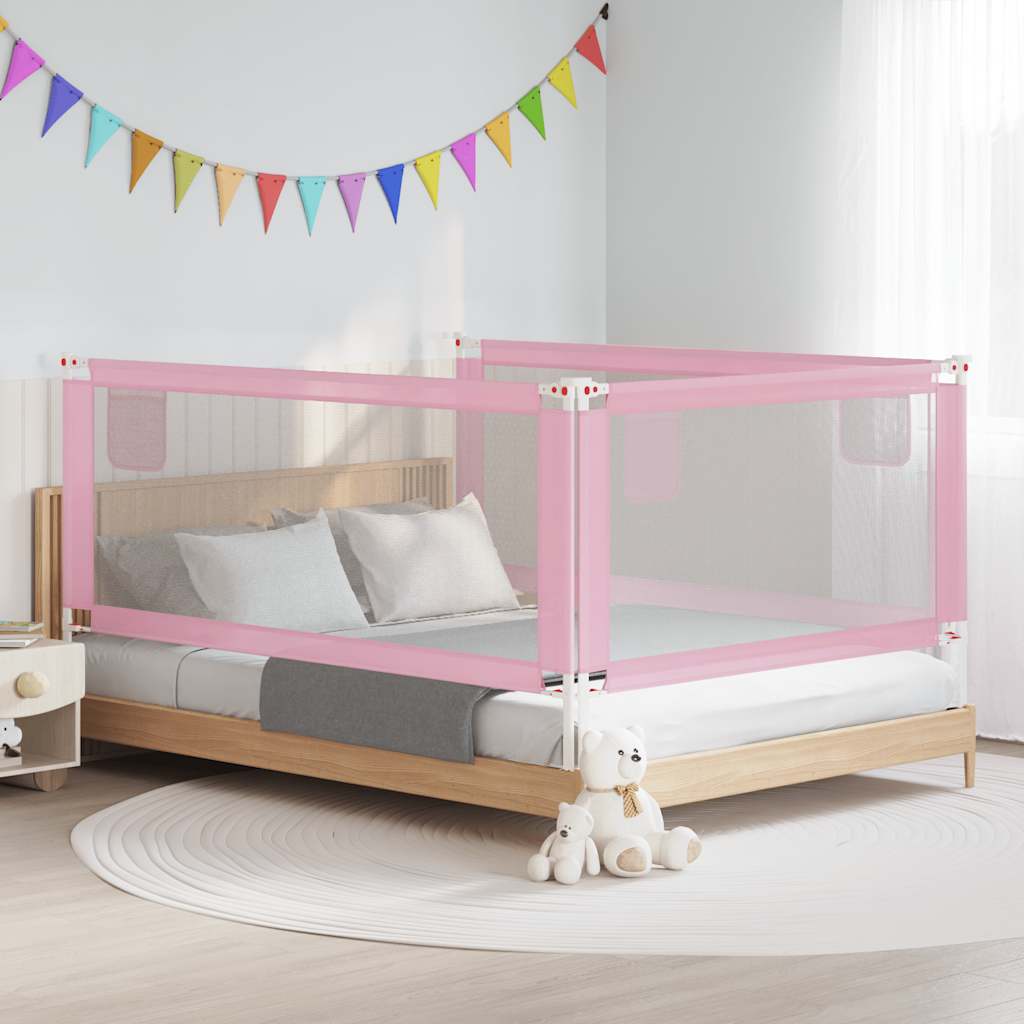 Vidaxl Bed Chart Toddler 200x25 cm tessuto rosa