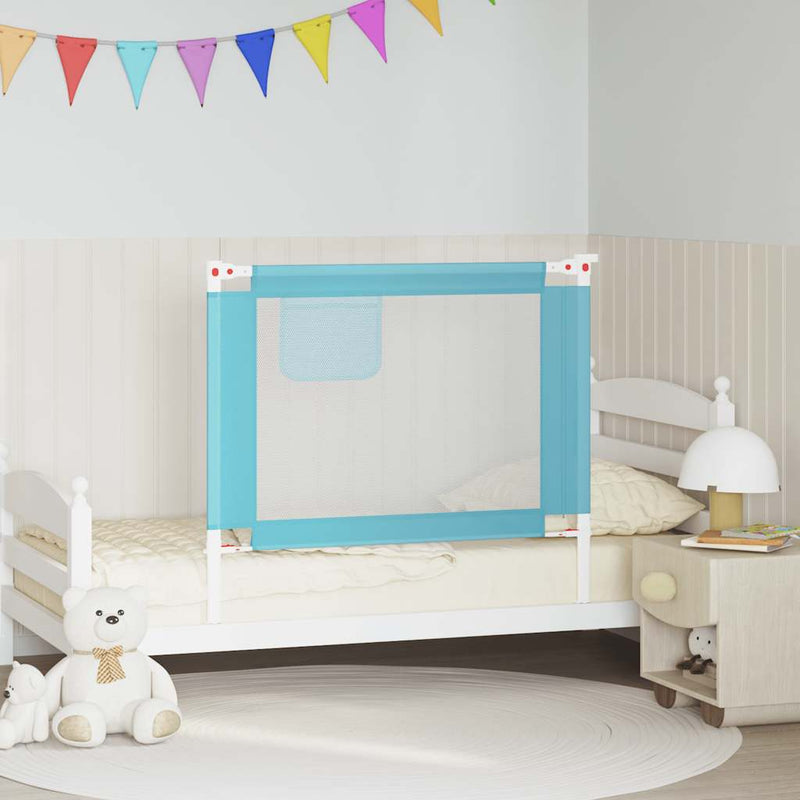 Vidaxl Bedhek Toddler 100x25 cm tessuto blu