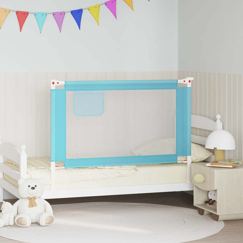 Vidaxl Bedhek Toddler 120x25 cm tessuto blu