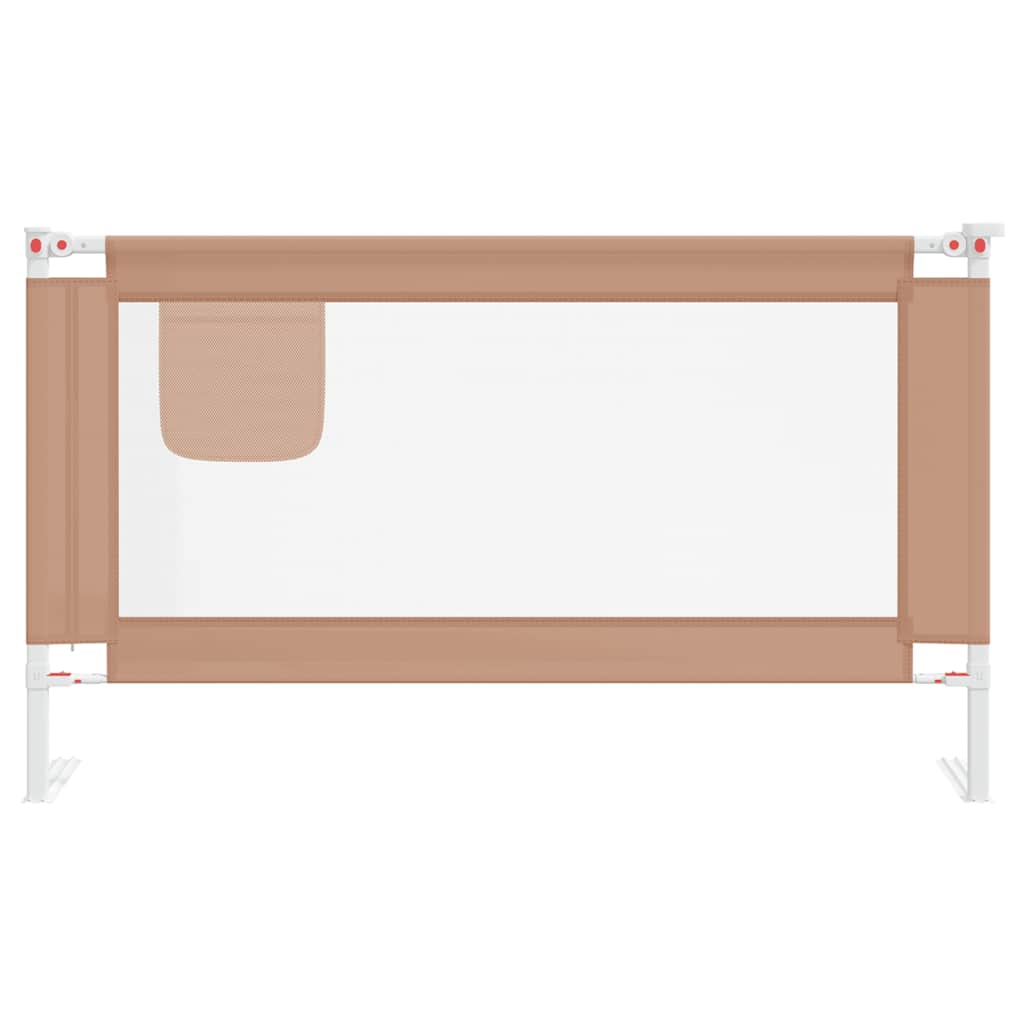 Vidaxl bedhekje peuter 140x25 cm stof taupe