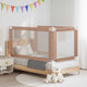 Vidaxl bedhekje peuter 140x25 cm stof taupe