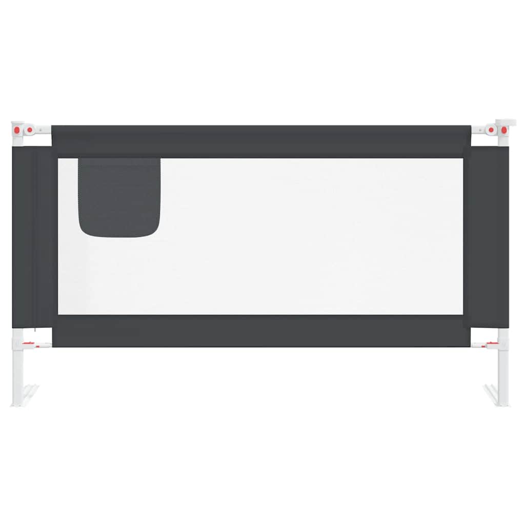 Vidaxl bedhek niño 150x25 cm de tela oscura gris