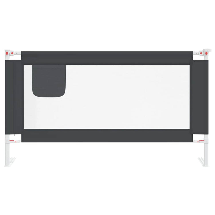 Vidaxl bedhekje peuter 150x25 cm stof donkergrijs