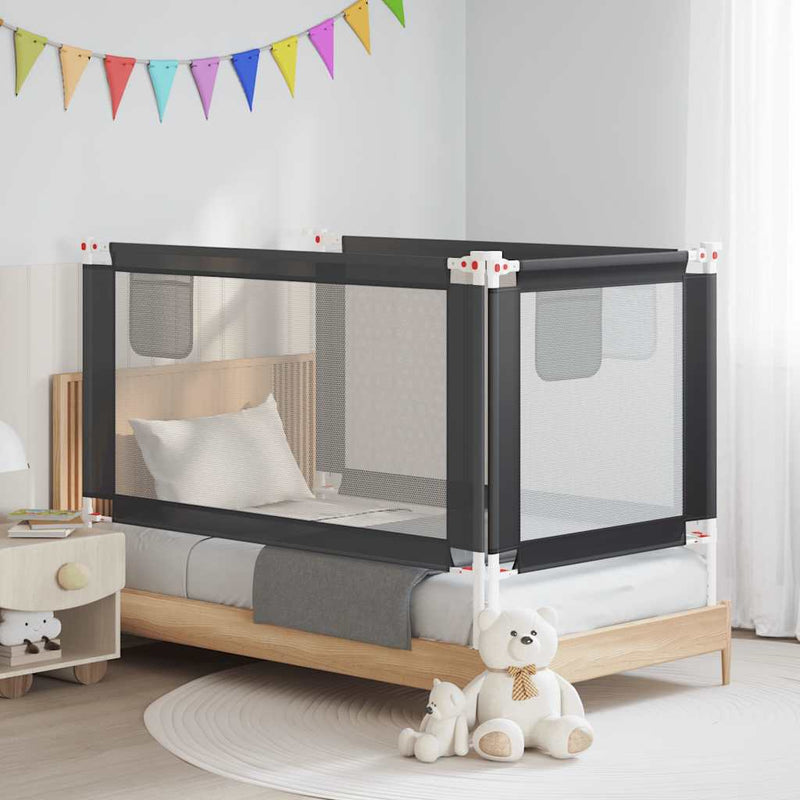 Vidaxl bedhek niño 150x25 cm de tela oscura gris