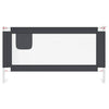 Vidaxl Bedhek Toddler 160x25 cm tessuto scuro grigio