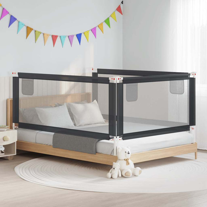 Gráfico de lecho de Vidaxl Nitruce 200x25 cm de tela oscura gris