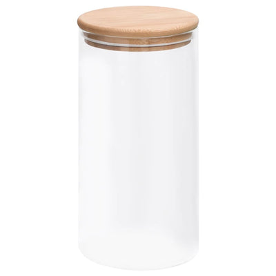 Vidaxl opbergpotten met bamboe deksels 4 st 1200 ml glas