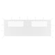 Vidaxl Praine Wall con Windamen 6x2 m bianco
