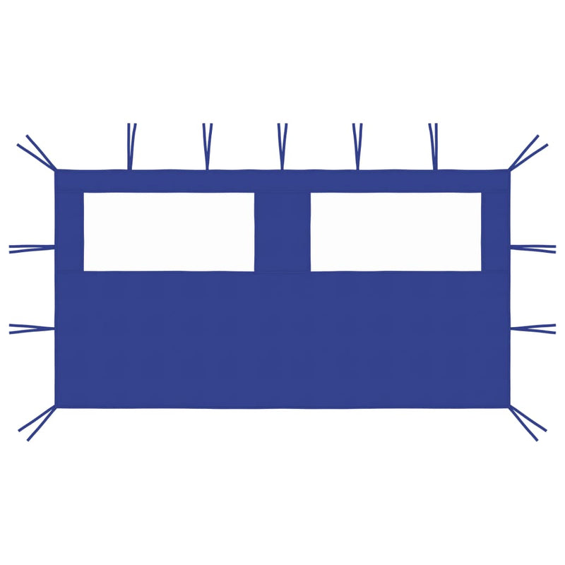 Vidaxl Prainding Wall con enurelios 4x2 m azul