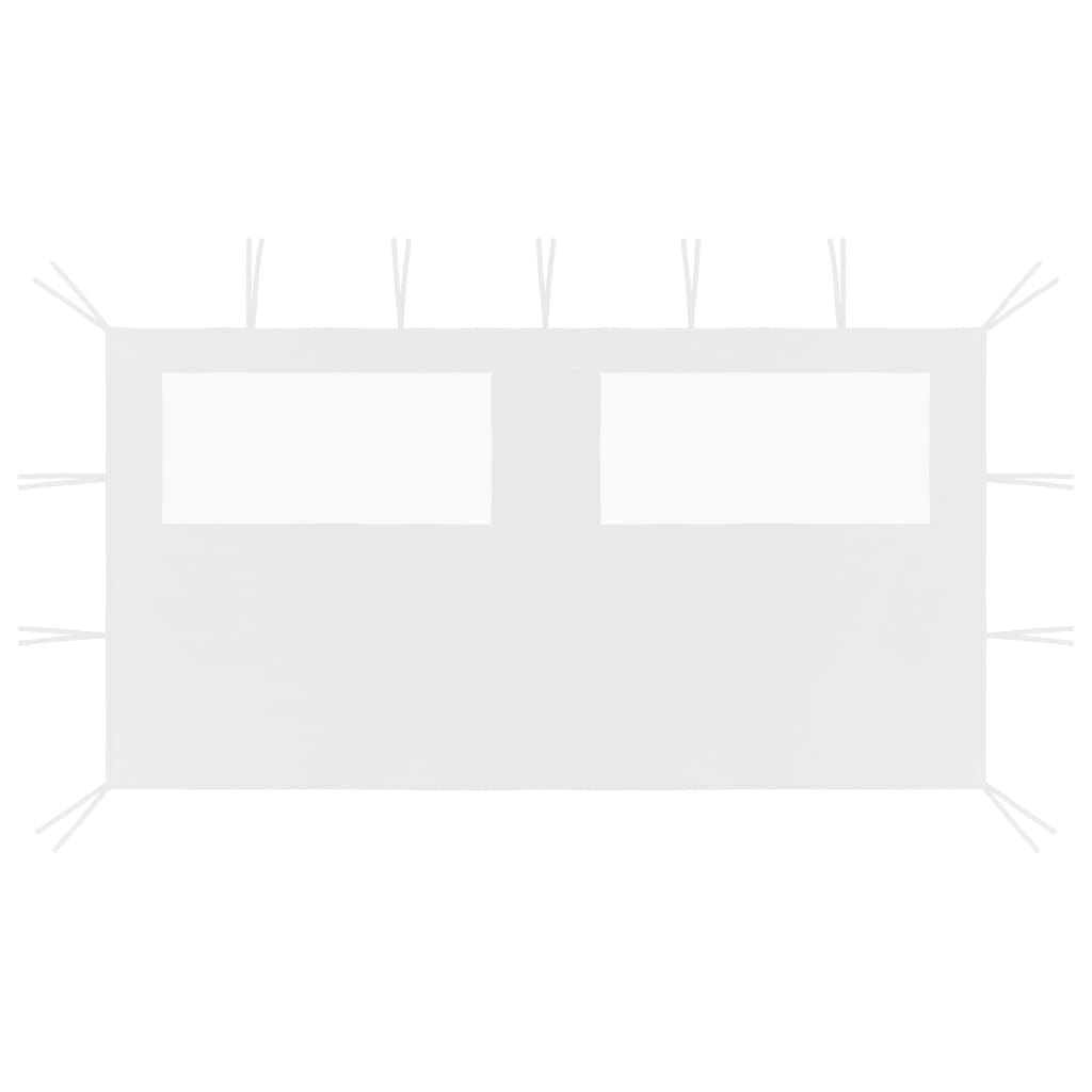 Vidaxl Prainding Wall con avvolgitori 4x2 m bianco