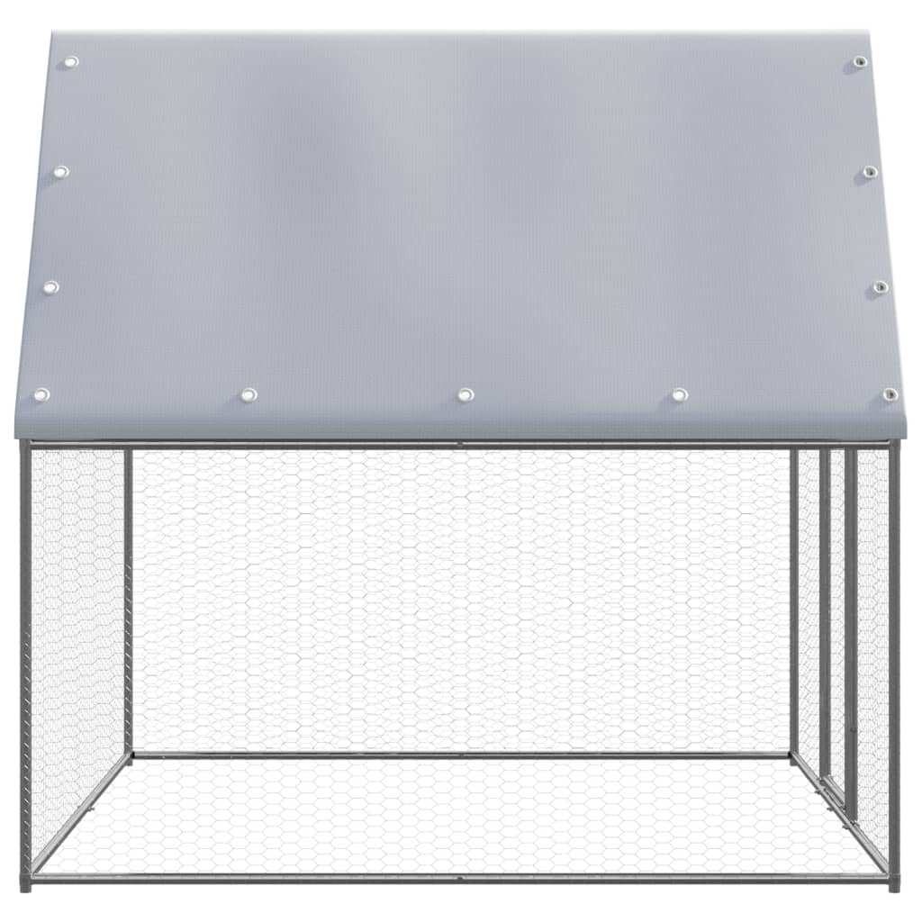 Vidaxl Buitenhok per polli 2x2x2 m Acciaio zincato