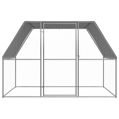Vidaxl Buitenhok para pollos 3x2x2 M Galvanized Steel