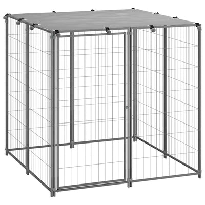 Vidaxl Dog Kennel 110x110x110 cm in acciaio colorato
