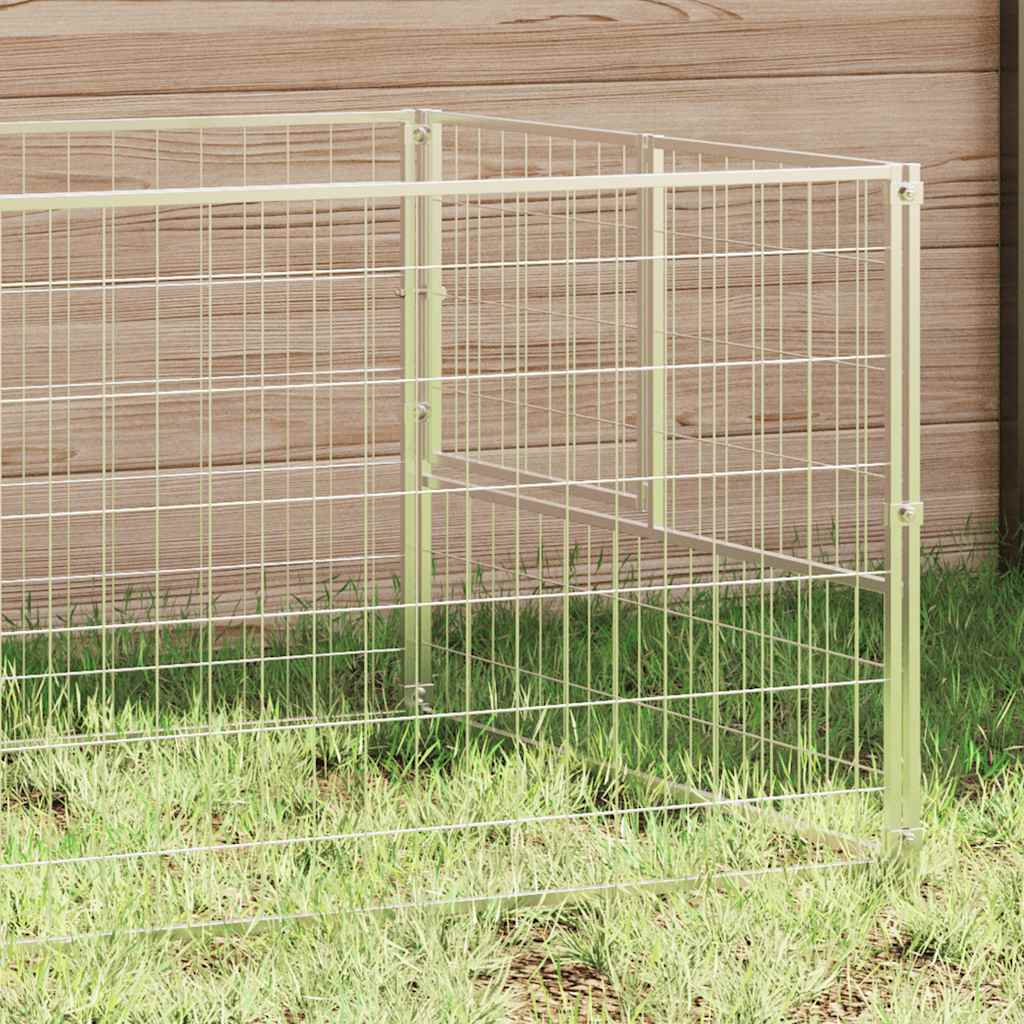 Vidaxl Dog Kennel 100x100x70 cm in acciaio colorato
