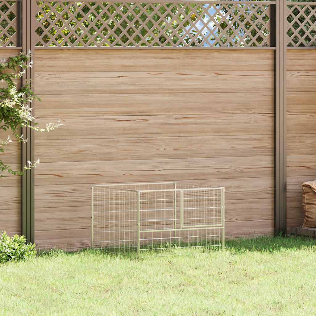 Vidaxl Dog Kennel 100x100x70 cm in acciaio colorato