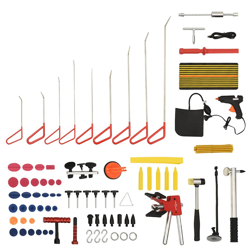 Vidaxl Set ammaccato da 76 pezzi senza spruzzatura