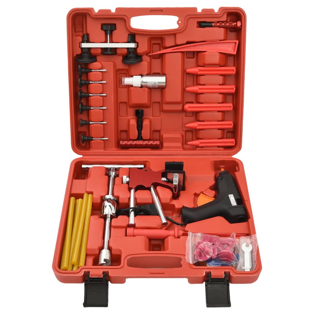 Vidaxl Conjunto abollado de 42 partes con caja de almacenamiento