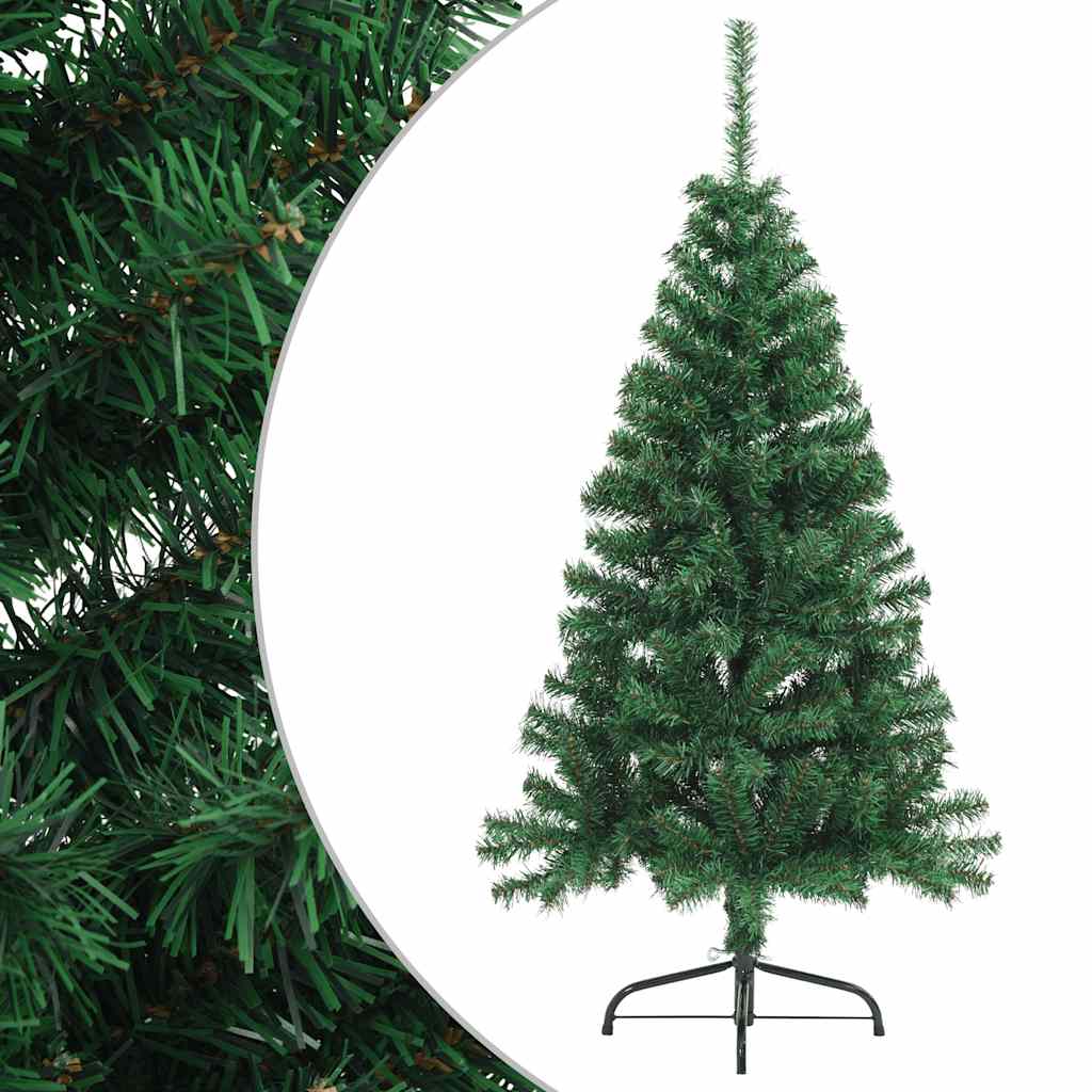 Vidaxl Kunstkerstboom con metà standard e mezzo pvc verde
