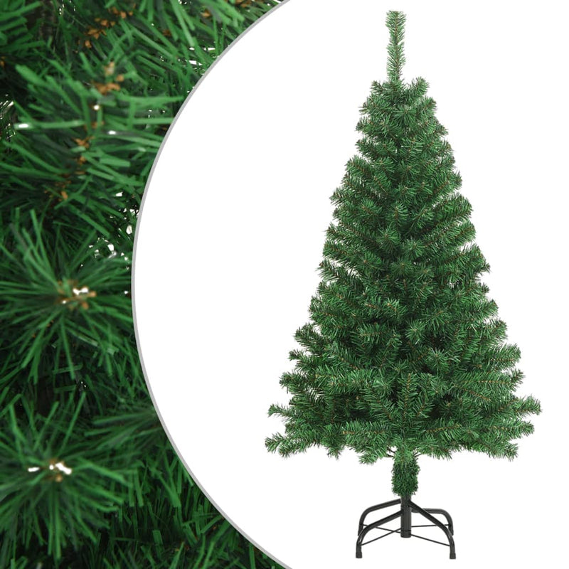 Vidaxl Kunstkerstboom con rami spessi 120 cm PVC verde
