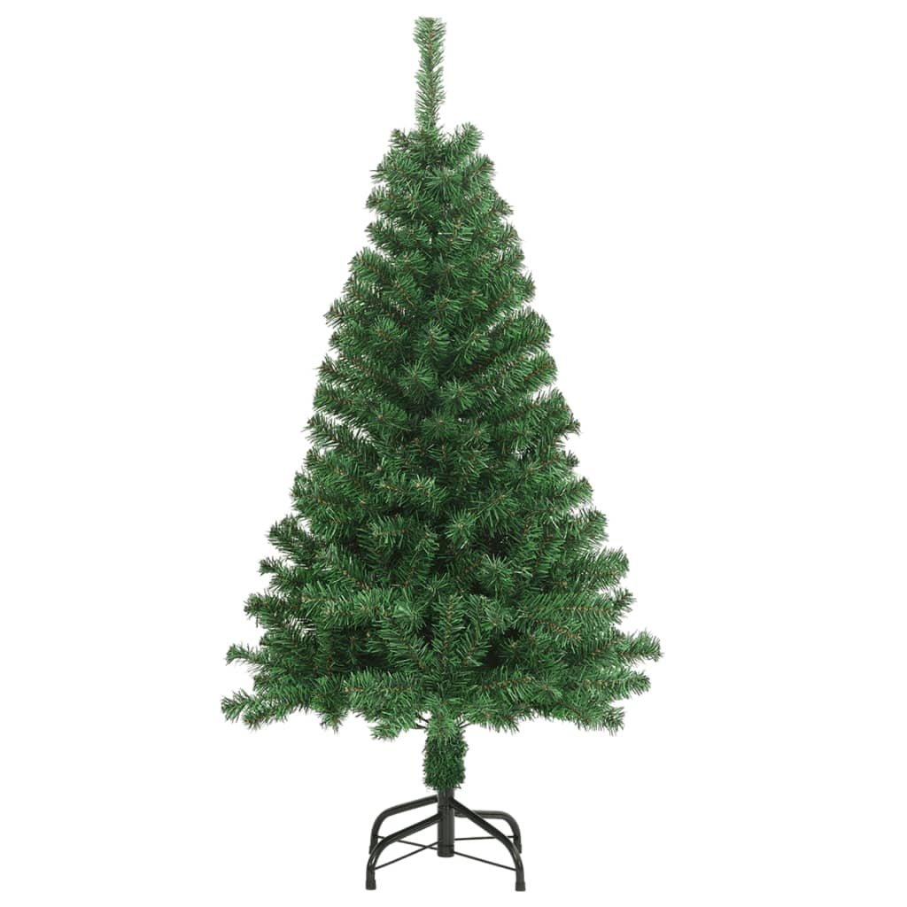 Vidaxl Kunstkerstboom con rami spessi 120 cm PVC verde