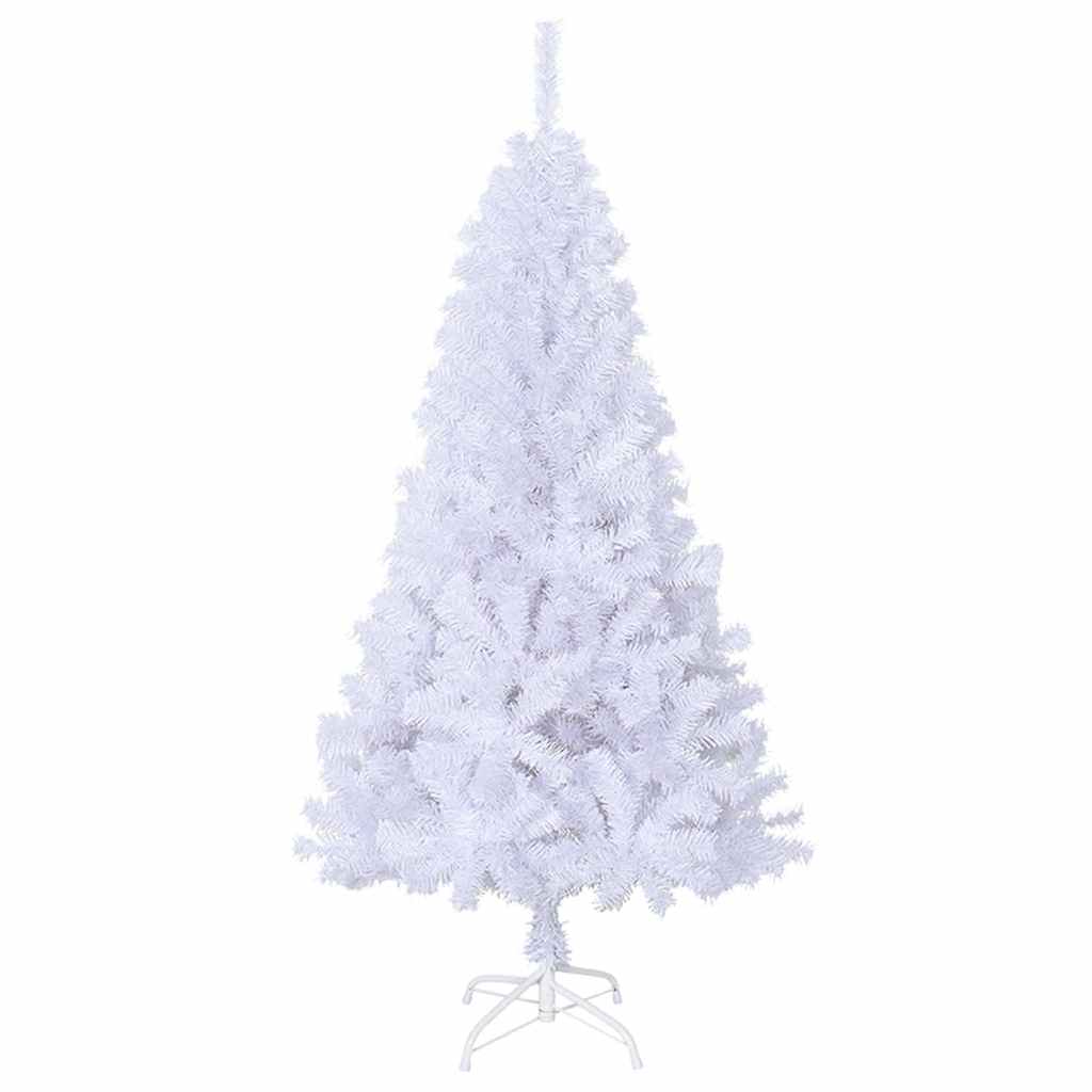 Vidaxl kunstkerstboom met dikke takken 120 cm pvc wit