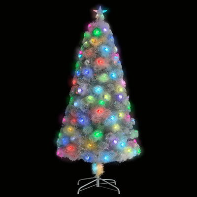 Vidaxl Kunstkerstboom con iluminación de 120 cm de fibra óptica blanca