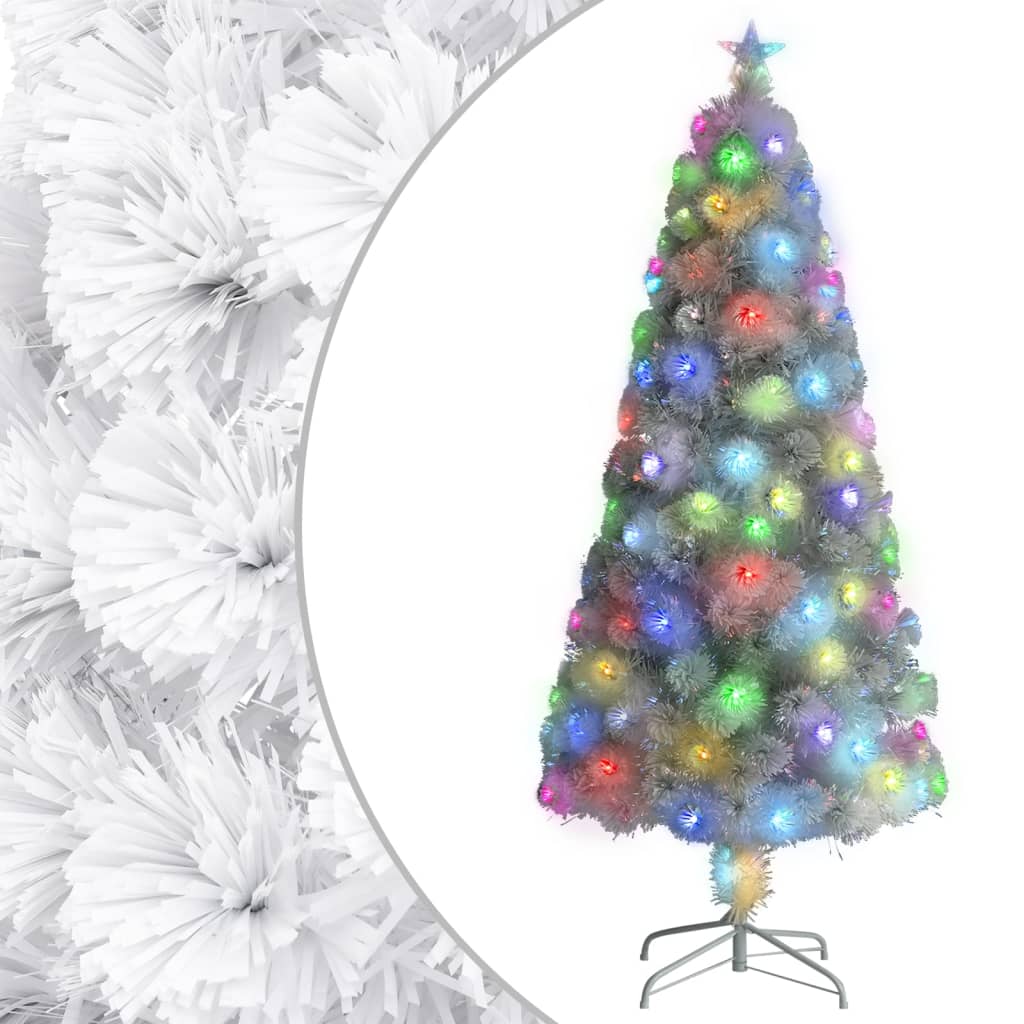 Vidaxl Kunstkerstboom con iluminación de 150 cm de fibra óptica blanca