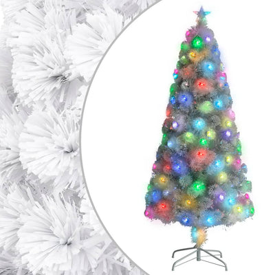 Vidaxl Kunstkerstboom con iluminación de 150 cm de fibra óptica blanca