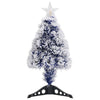 Vidaxl Kunstkerstboom con iluminación de 64 cm de fibra óptica blanca y azul