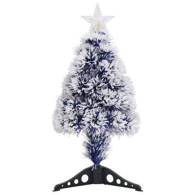 Vidaxl Kunstkerstboom con iluminación de 64 cm de fibra óptica blanca y azul