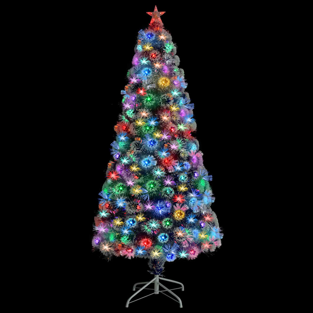 Vidaxl Kunstkerstboom con iluminación de 150 cm de fibra óptica blanca y azul