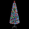 Vidaxl Kunstkerstboom con iluminación de 210 cm de fibra óptica blanca y azul