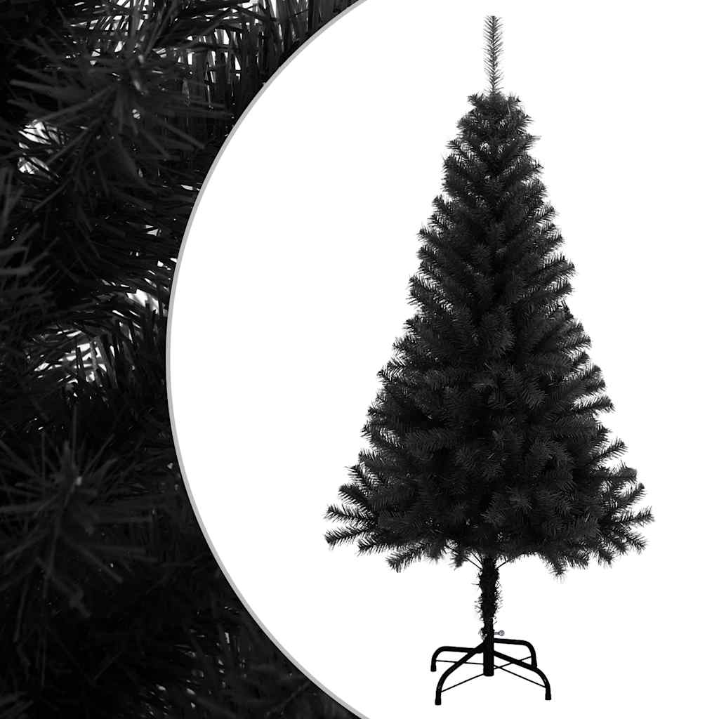Vidaxl Kunstkerstboom con un estándar de 120 cm PVC Black