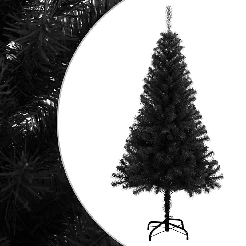 Vidaxl Kunstkerstboom con 120 cm standard Pvc nero
