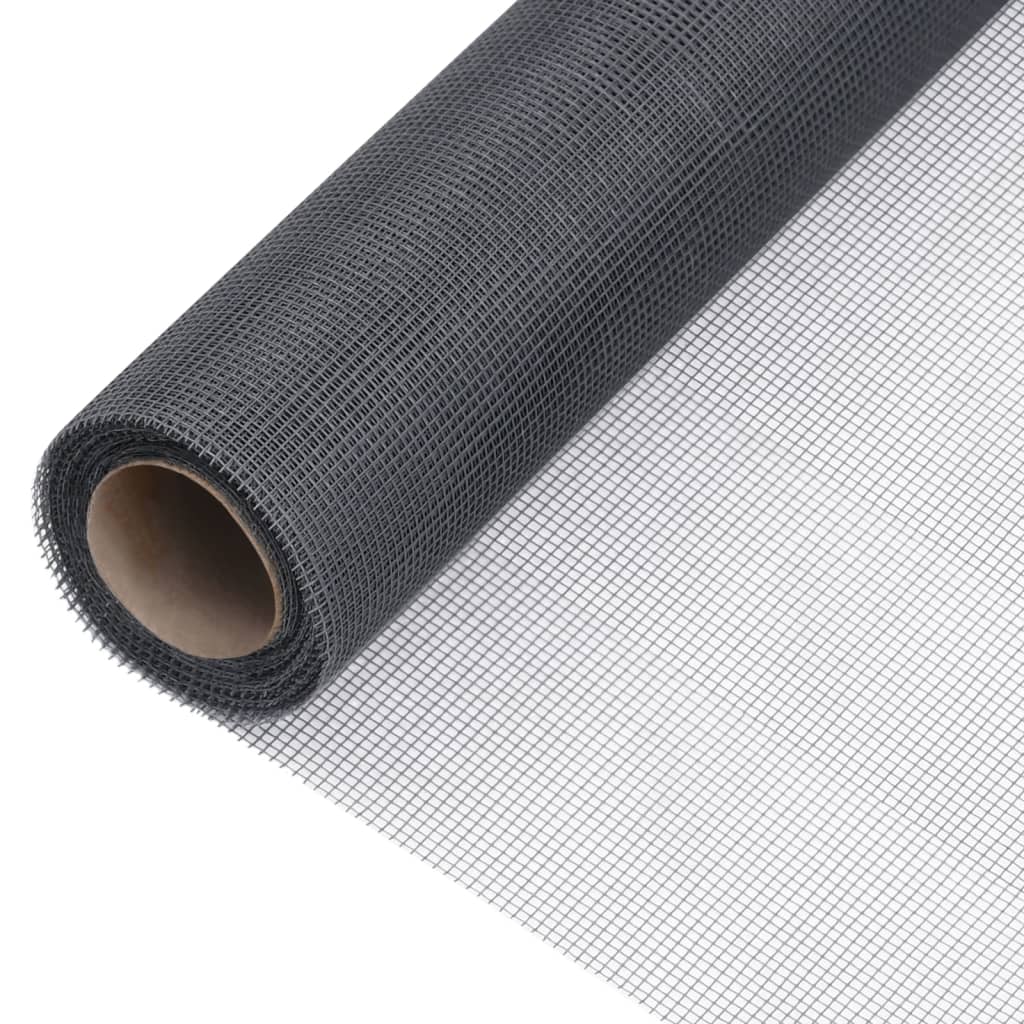 Vidaxl gaas 100x1000 cm glasvezel grijs
