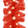 Guirnaldas de Navidad de Vidaxl con luces LED de 20 m rojo