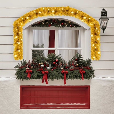 Vidaxl Ghirlanda di Natale con luci a LED 10 m color oro