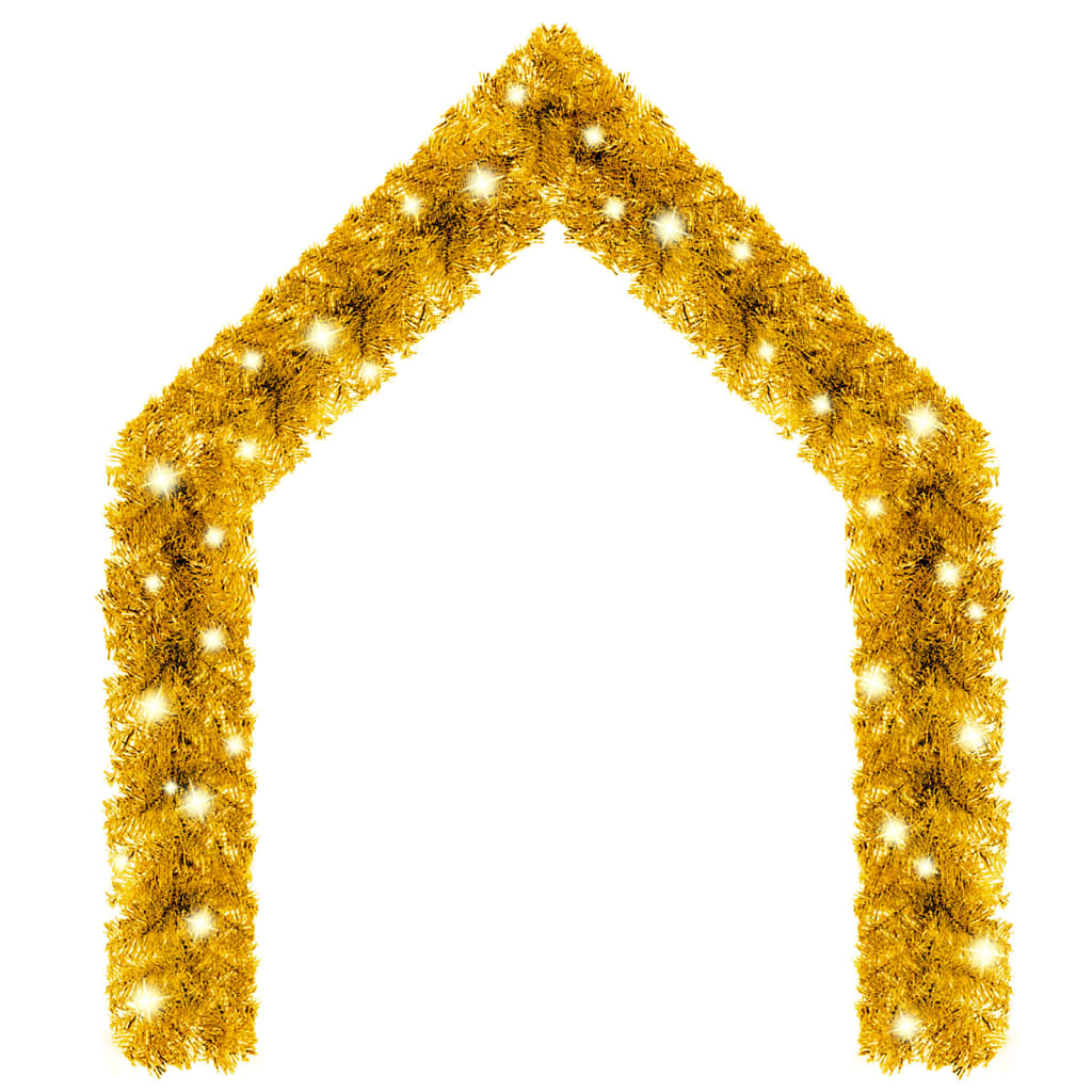 Guirnaldas navideñas de Vidaxl con luces LED de 20 m de oro