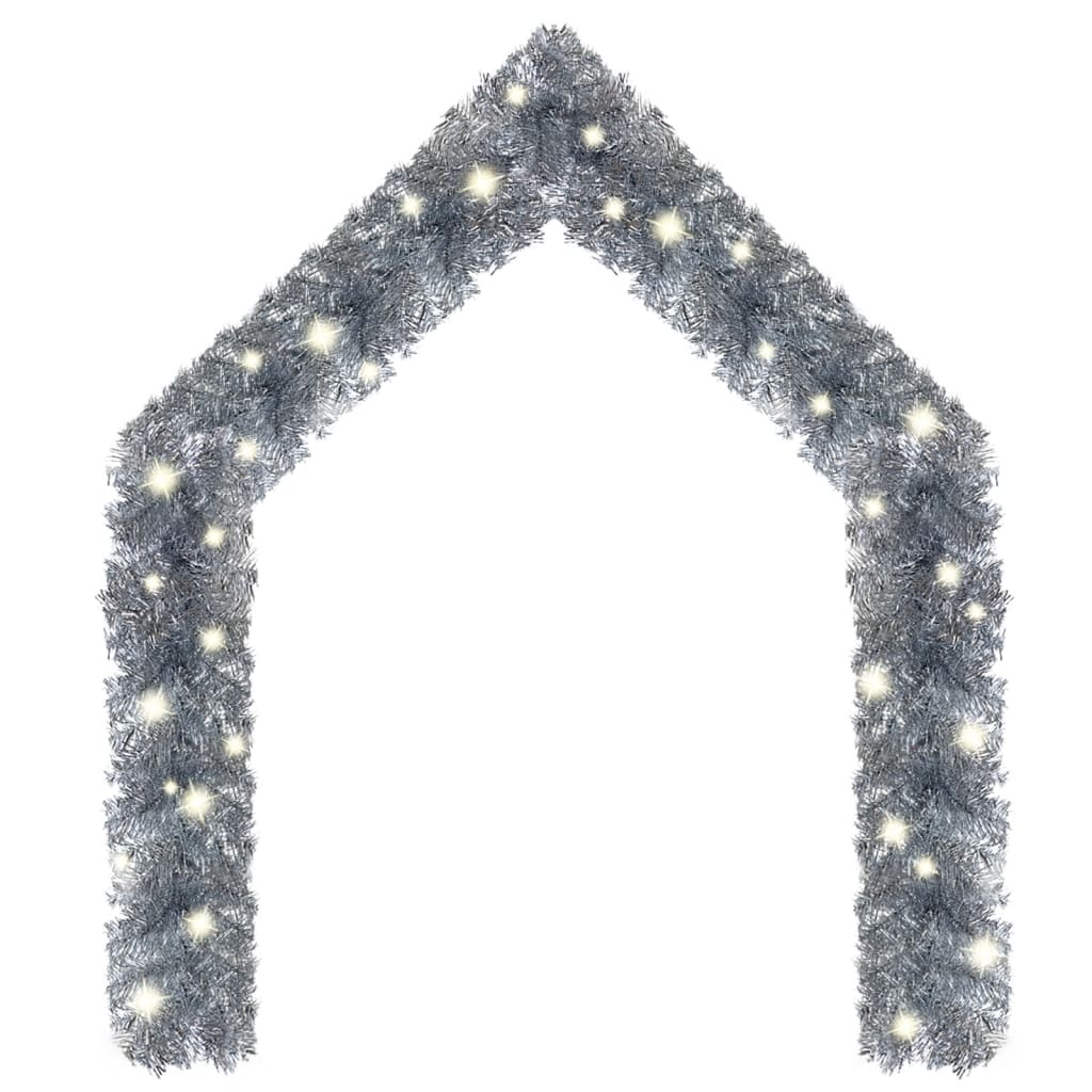 Vidaxl Ghirlanda natalizia con luci a LED 20 m di colore argento