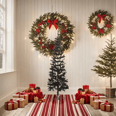 Vidaxl Tree di Natale stretto 150 cm nero