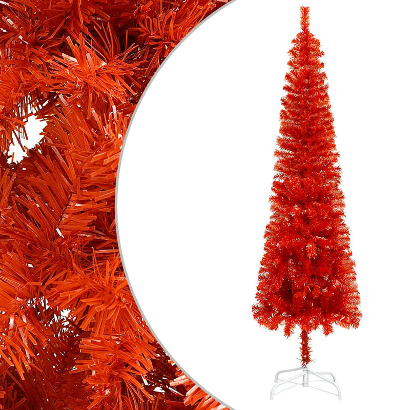 Vidaxl Tree di Natale stretto 150 cm rosso