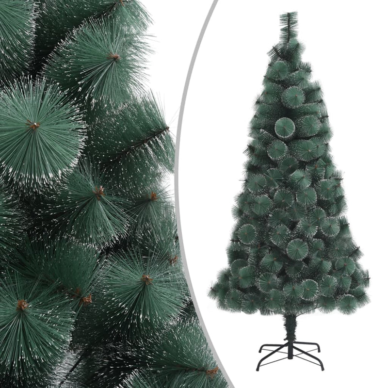 Vidaxl kunstkerstboom met standaard 210 cm pet groen