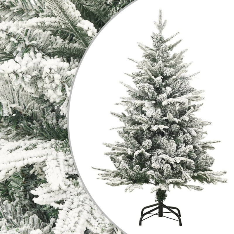 Vidaxl Kunstkerstboom con neve 120 cm PVC e pe verde