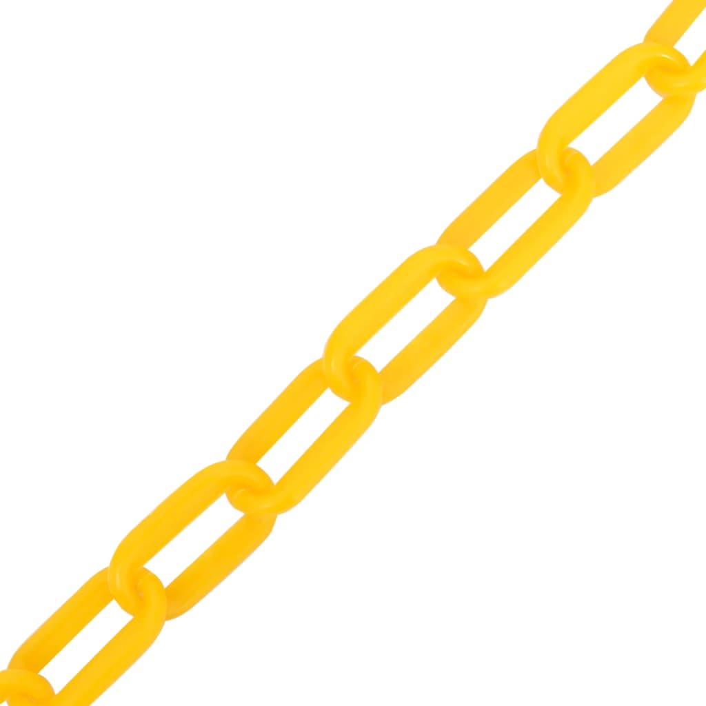 Catena di sicurezza Vidaxl Ø 8 mm 100 m di plastica giallo