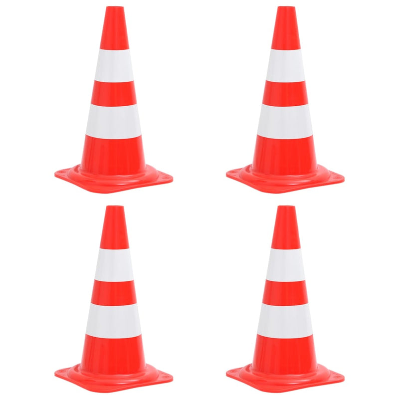 Vidaxl verkeerskegels 4 st reflecterend 50 cm rood en wit