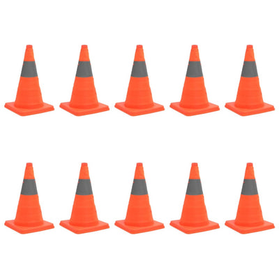Vidaxl Traffic Cone Pop-Up 10 PCS 42 cm